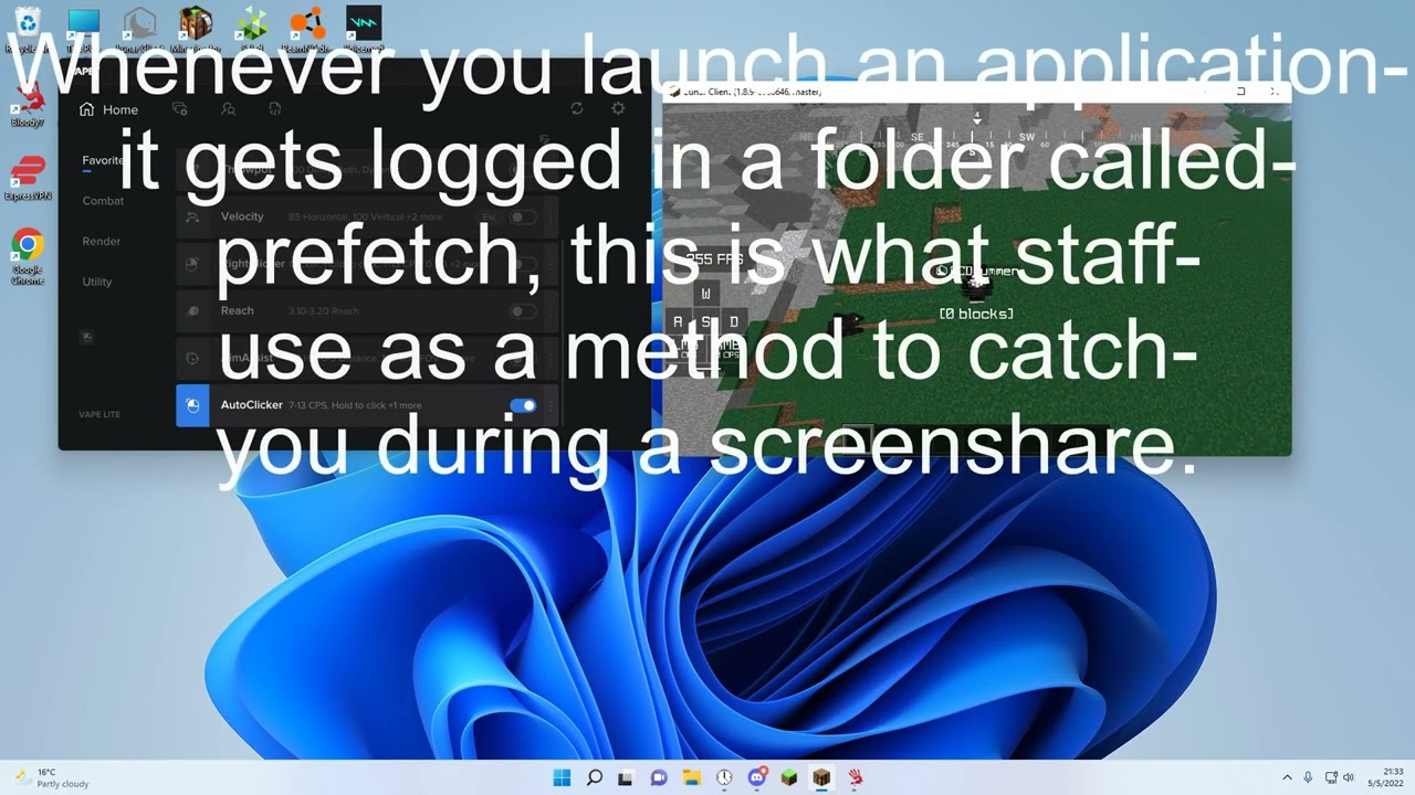 How to bypass screenshare #2 Prefetch