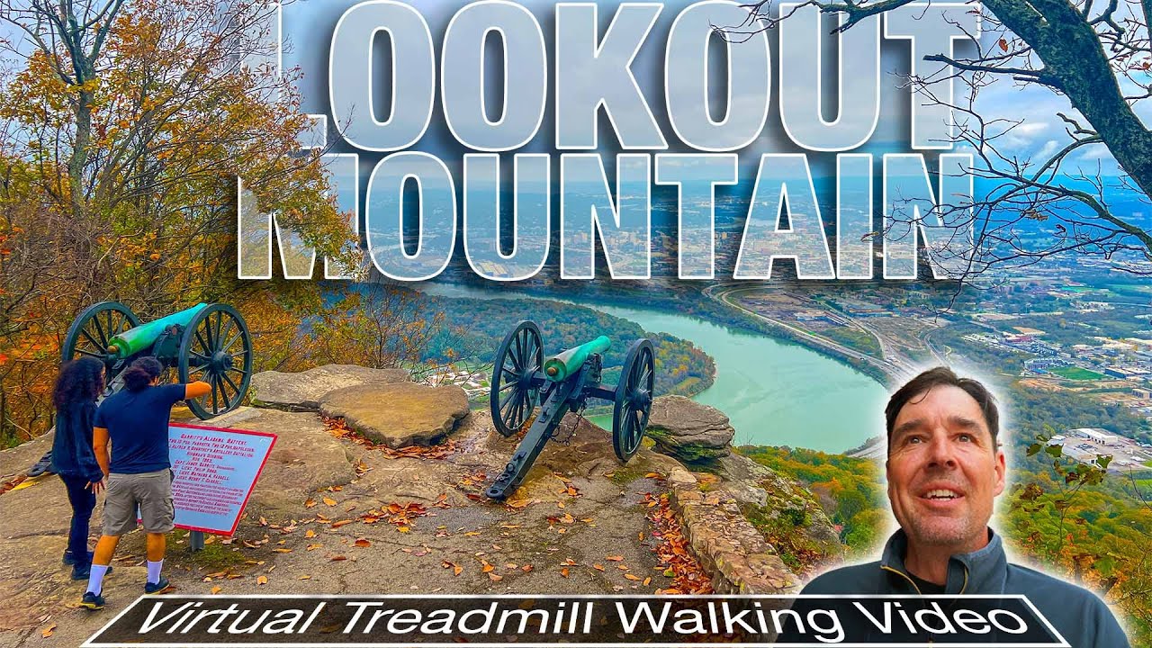 Virtual Walk Around Lookout Mountain, Tennessee - Chatanooga City Walk 4K
