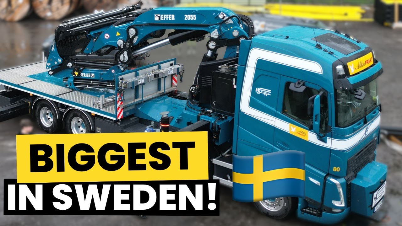 Reviewing The LARGEST Loader Crane In Sweden! | Effer 2055