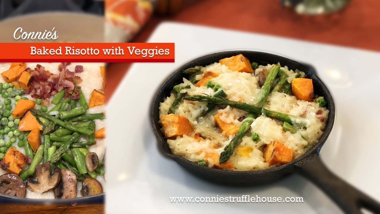 Connie's Baked Risotto with Veggies, inspired by Ina Garten!