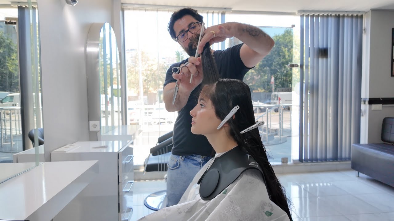 Curtain Bangs & Layered Haircut Tutorial | Step-by-Step Pro Cutting Techniques