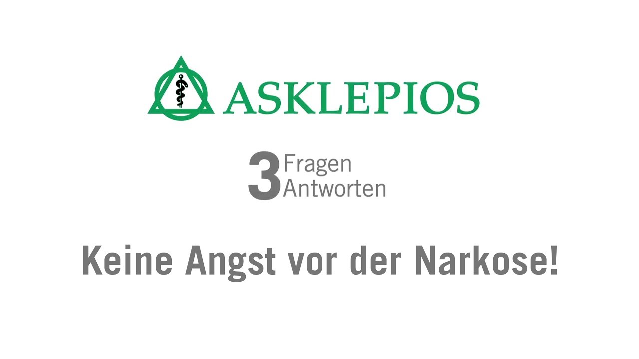 Keine Angst vor der Narkose! 3 Fragen 3 Antworten | Asklepios
