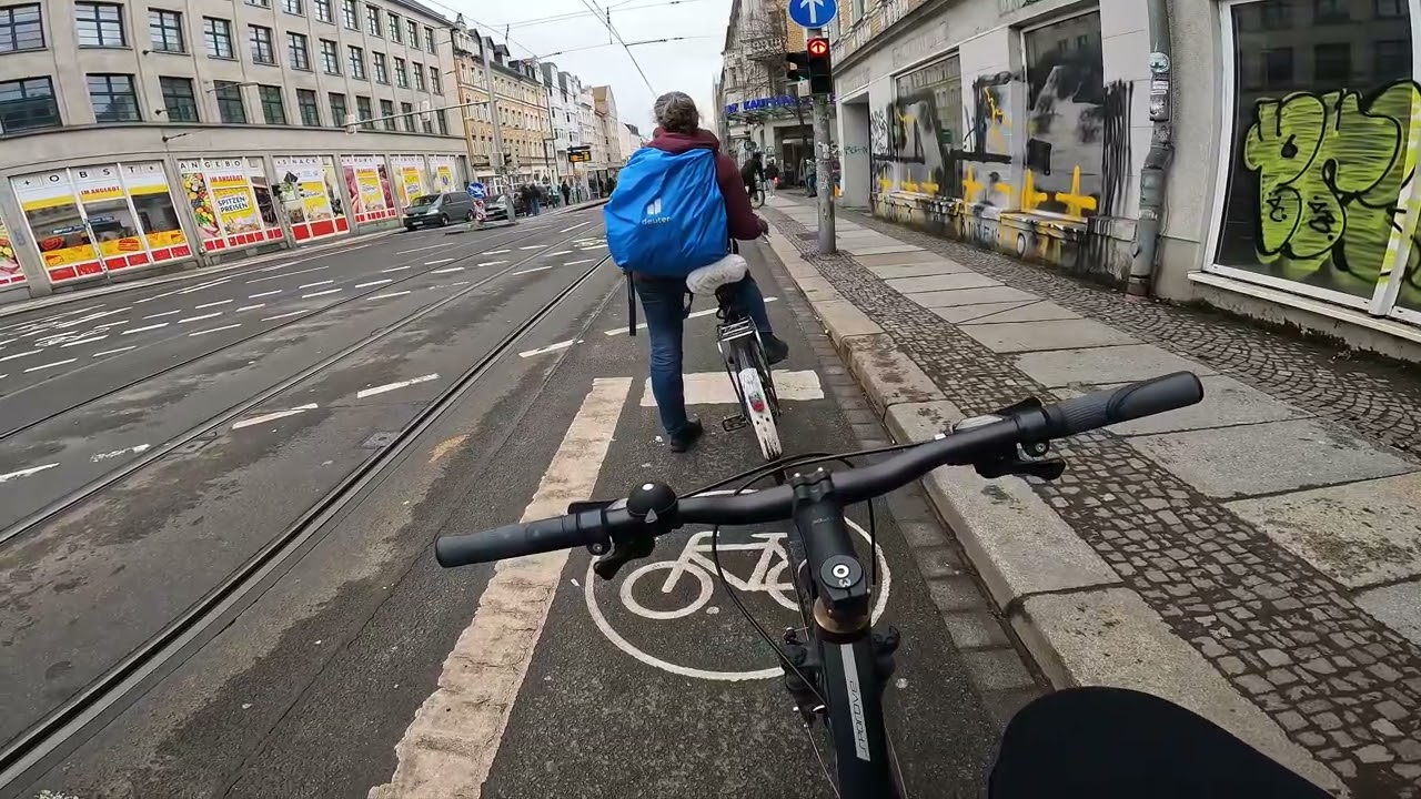 vlog 006 - POV de bike pelas ruas de Leipzig 🚲🇩🇪