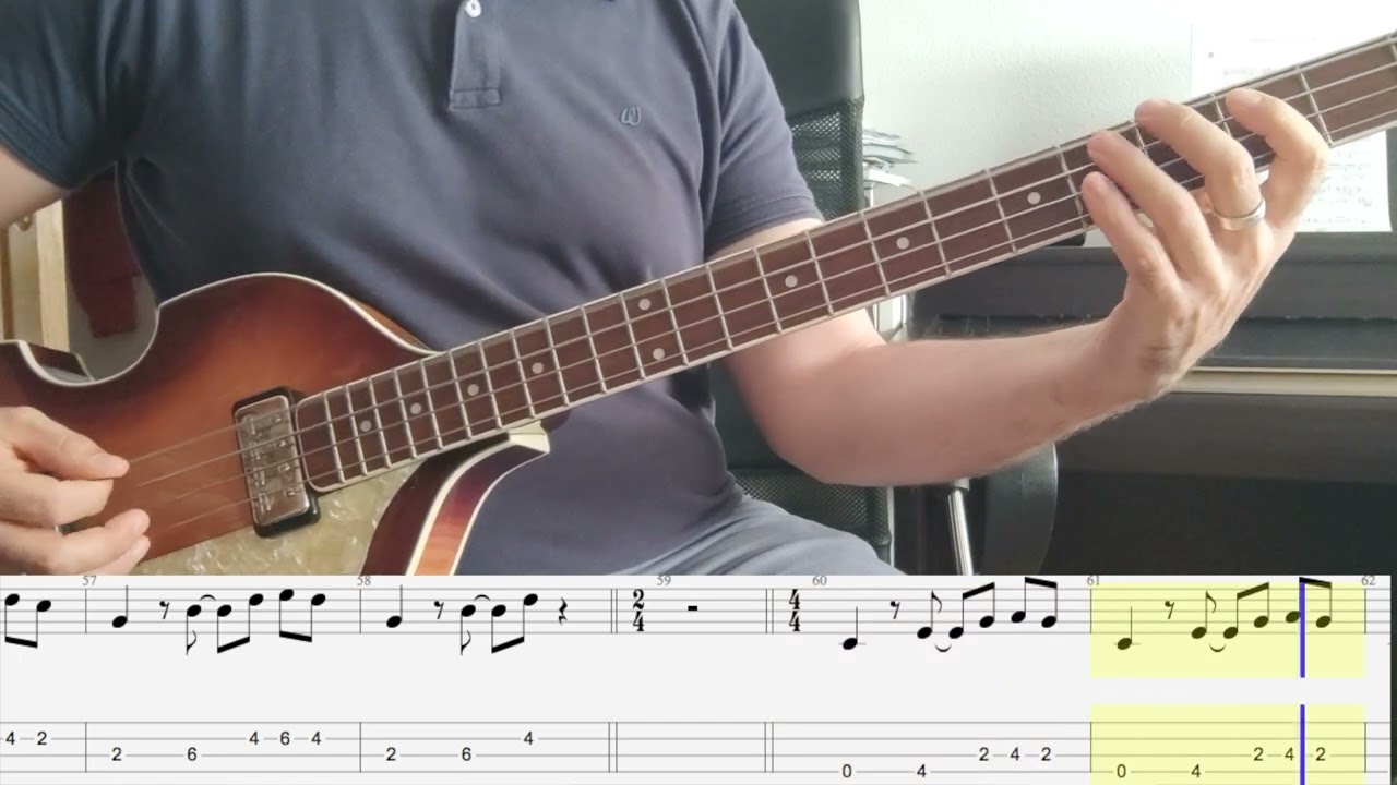 The Beatles - The Ballad of John and Yoko (Bass Cover + Tab)