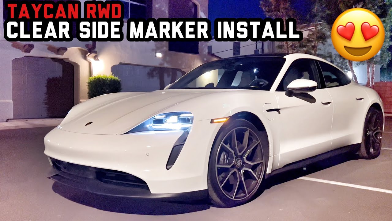 Прокачай свой Taycan: стильные прозрачные боковые габаритные огни【Porsche2】