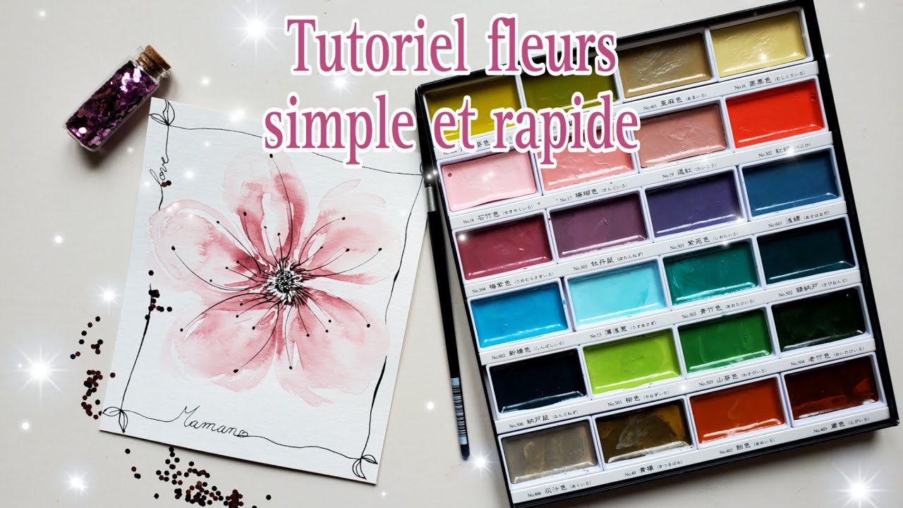 Tutoriel aquarelle fleurs pour toutes occasions.