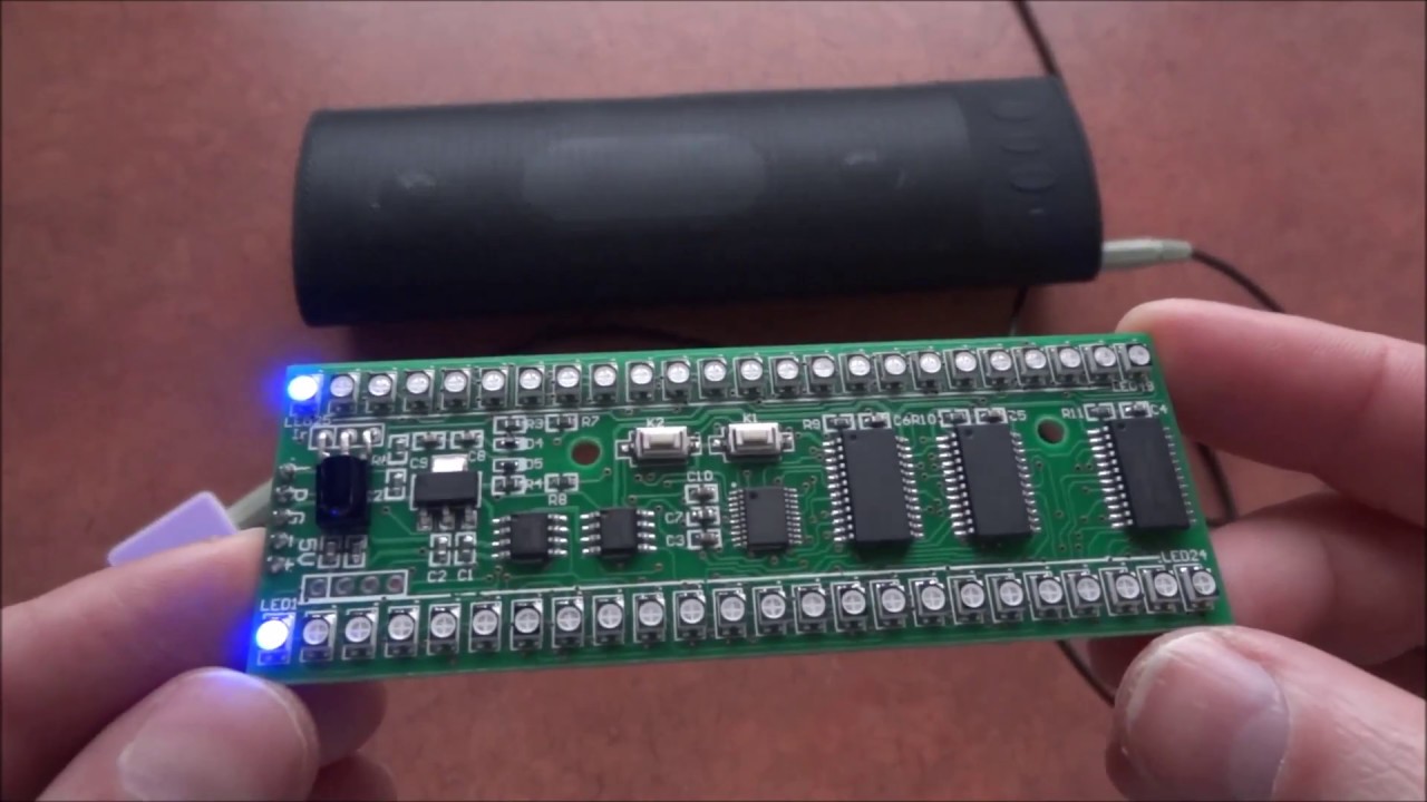 2x24 RGB LED Stereo VU Meter