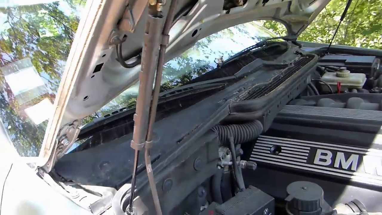 How to change hood struts on BMW E36