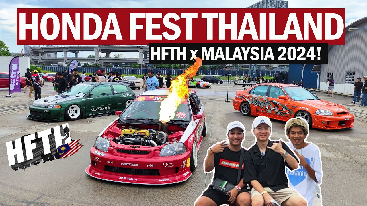 HONDA FEST THAILAND 2024 ! CRAZY Lineup from Thailand! Flame tuned Honda EK9 | carcultth | keng.siam
