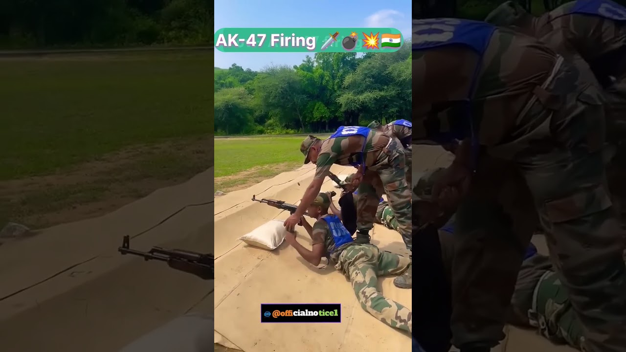Ssc GD AK47 Firing training #bsf #cisf #crpf #sscgd #ncc #armylover #army #shorts #trending