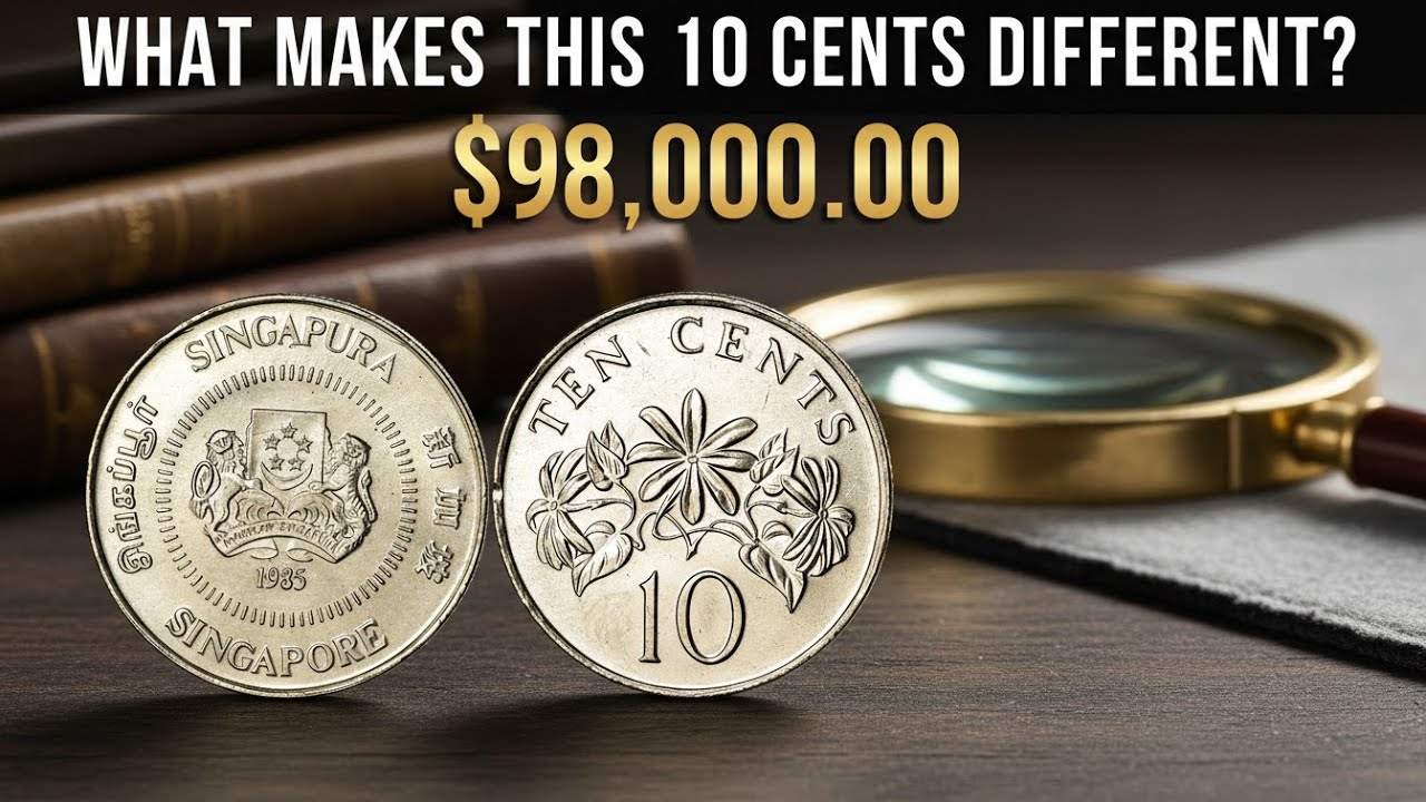 Rare error examples of the 1985 Singapore 10 cents coin explained