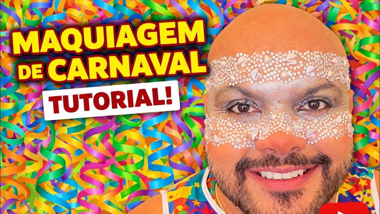 Maquiagem de Carnaval!!! MÁSCARA estilosa e simples 