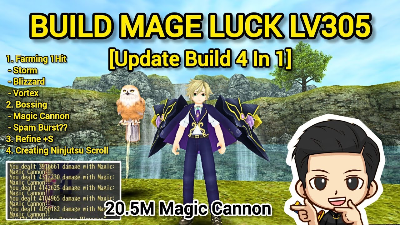 Build Mage Luck Level 305 (Update Build 4 In 1) - Toram Online