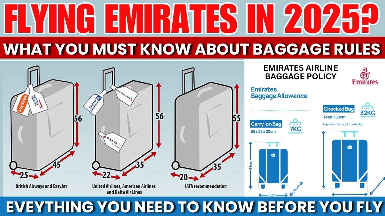 🧳✈️ Flying Emirates in 2025? What You MUST Know About Baggage Rules!
