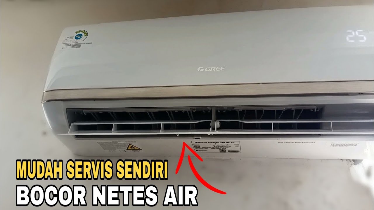 Cara memperbaiki AC rumah bocor netes air di indoornya