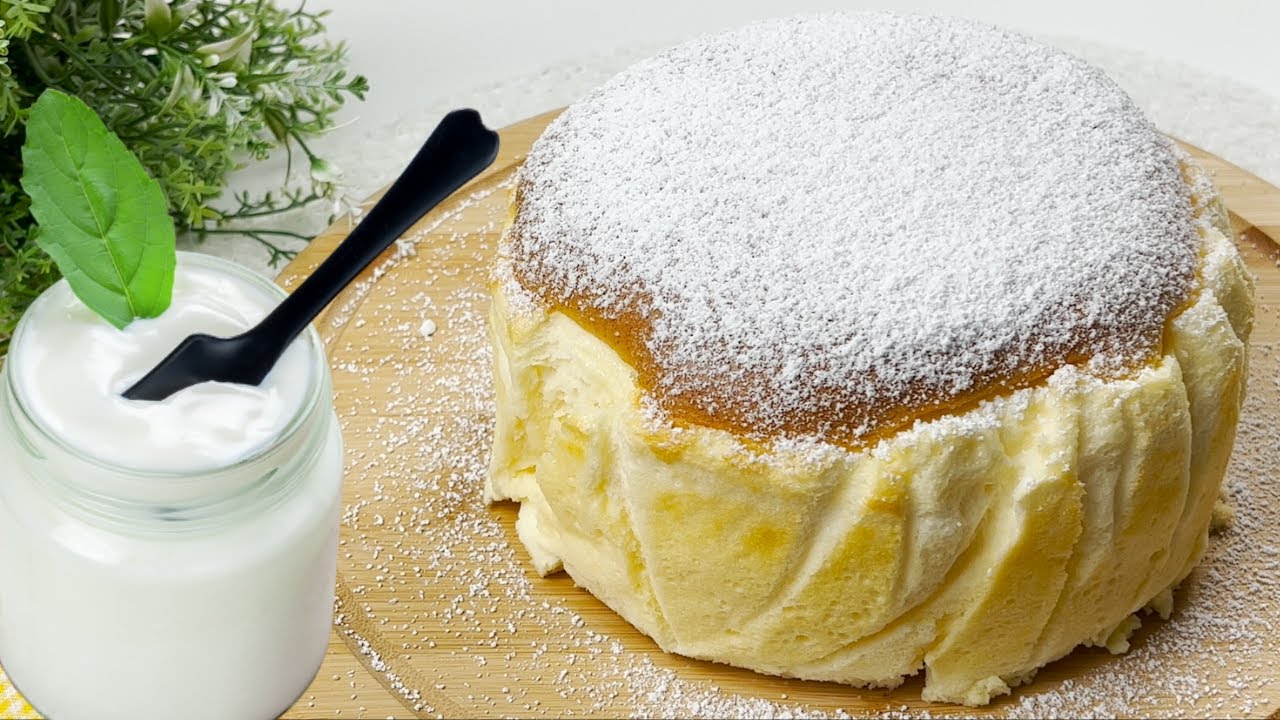💯 Einfacher fluffiger Kuchen in 5 Minuten!❗ Mit Ei und Joghurt - schnell und lecker! 😋