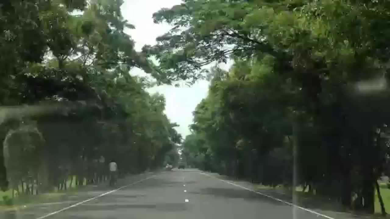 Jamuna bridge approach road west side, driving to Natore