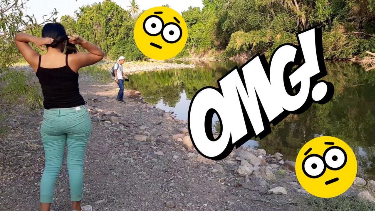 En el rio con la Surenita !! ella se va a tirar un chapuzon ! .