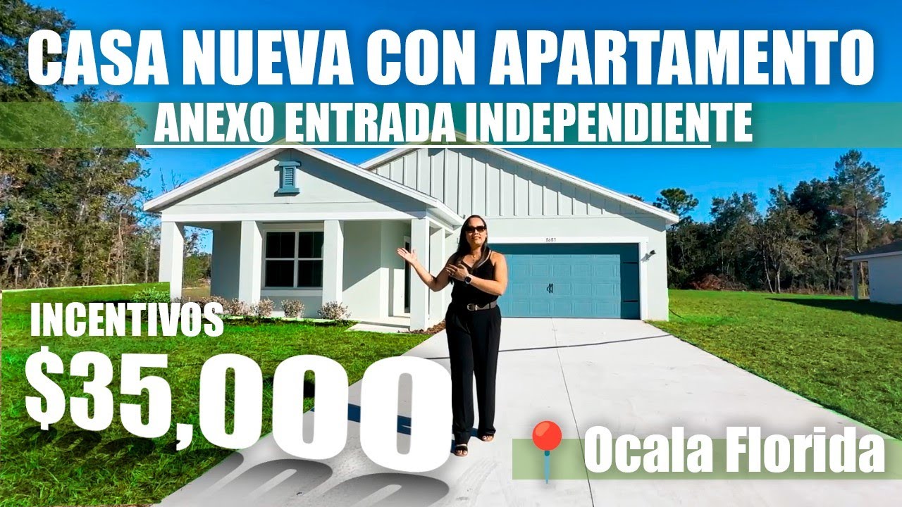Casa Nueva con ANEXO independiente | Inversion segura en Ocala, Fl