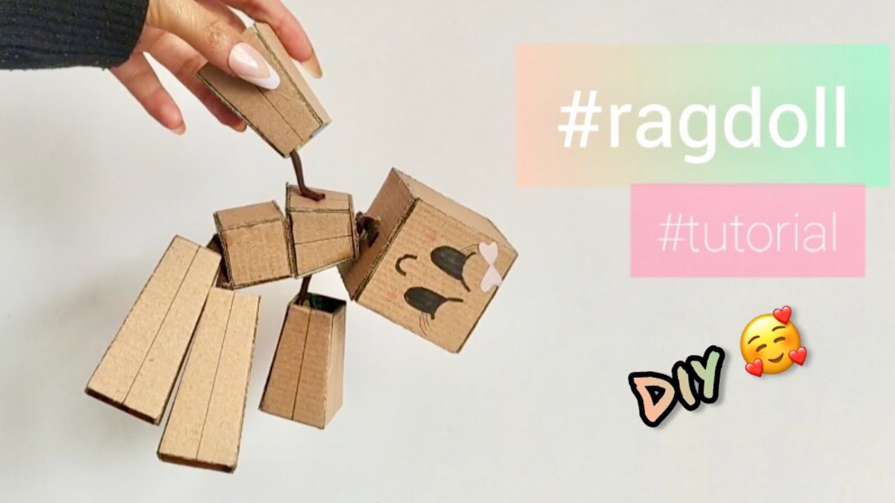 Ragdoll Tutorial 💗 Haz conmigo una muñeca de cartón ✨ Cardboard Doll