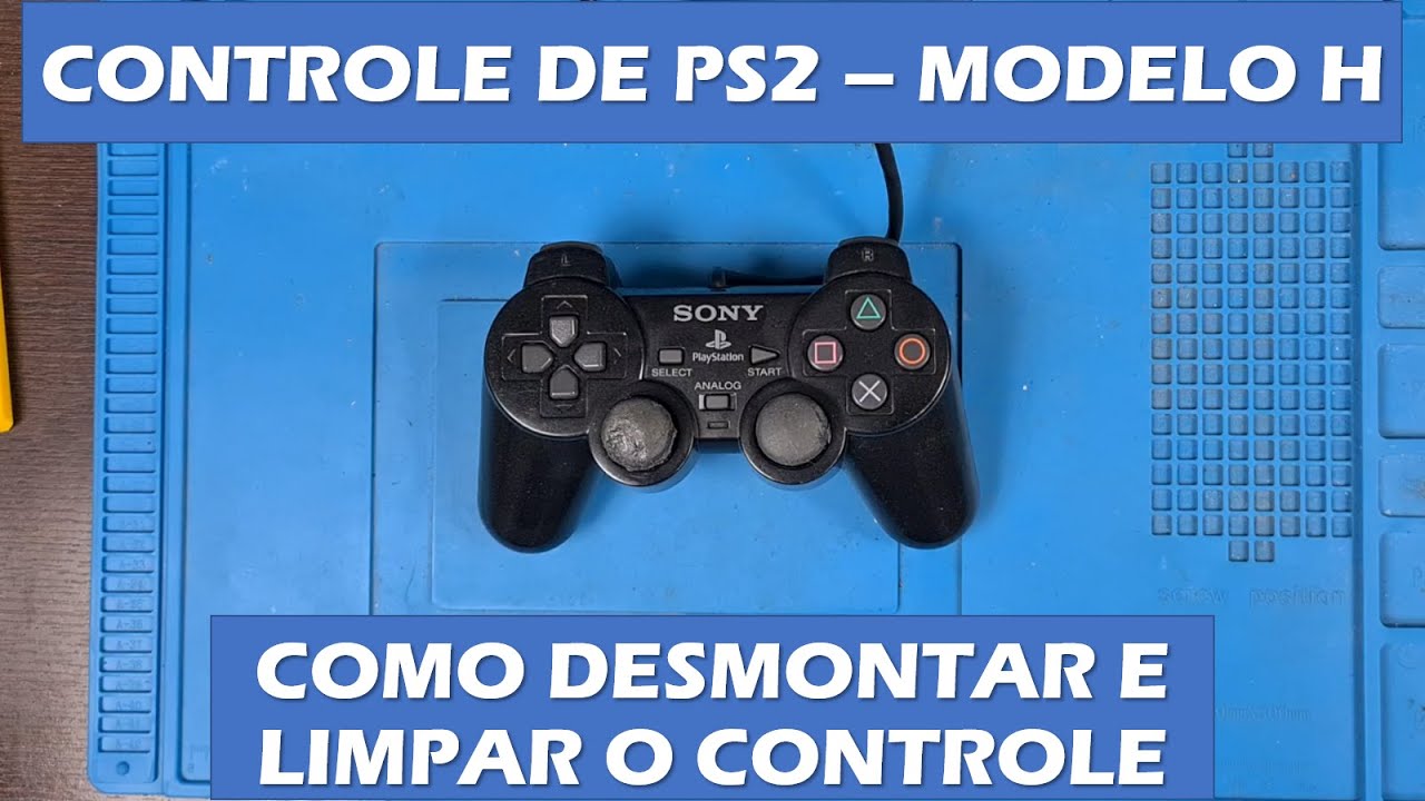 COMO DESMONTAR E LIMPAR CONTROLE DE PS2 SÉRIE H