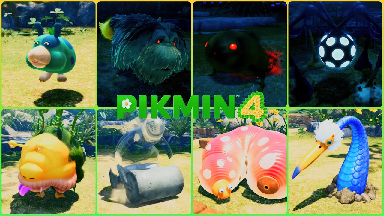 Pikmin 4 - Piklopdedia 100% All List Creatures & Pikmin, Onion Pikmin [125/125]