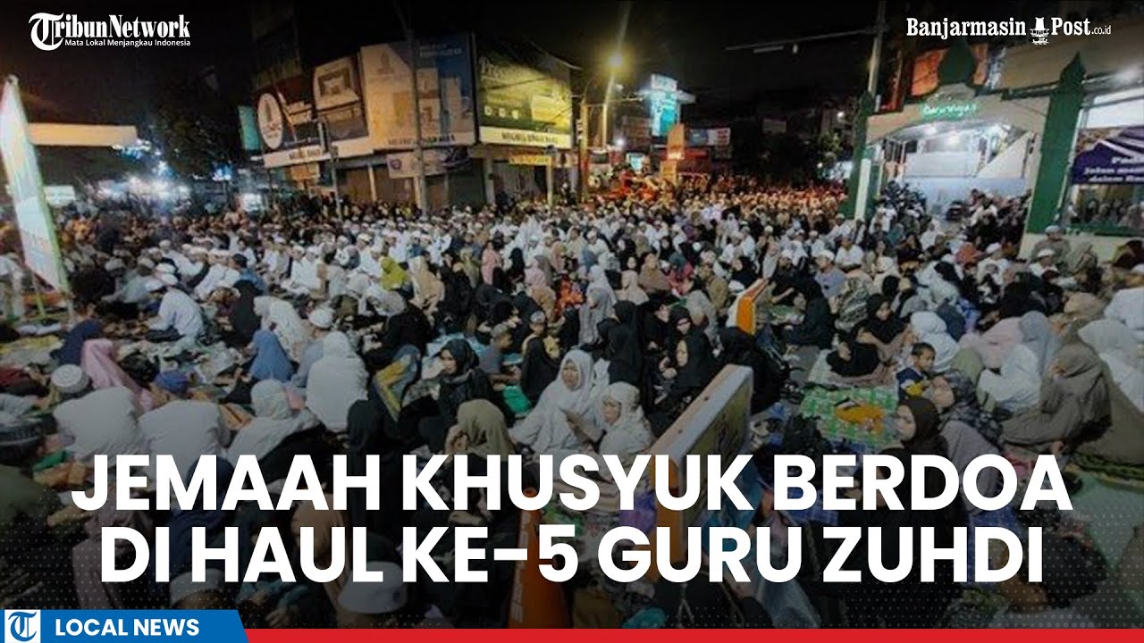 Suasana Khusyuk Jamaah Mengikuti Acara Haul ke-5 Guru Zuhdi Banjarmasin