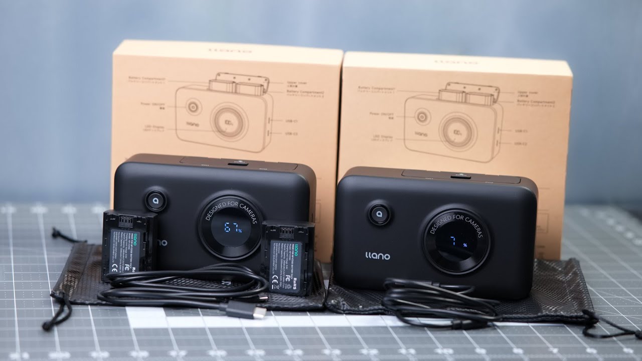 Sony camera battery charging case & USB battery bank in one device by LLANO.