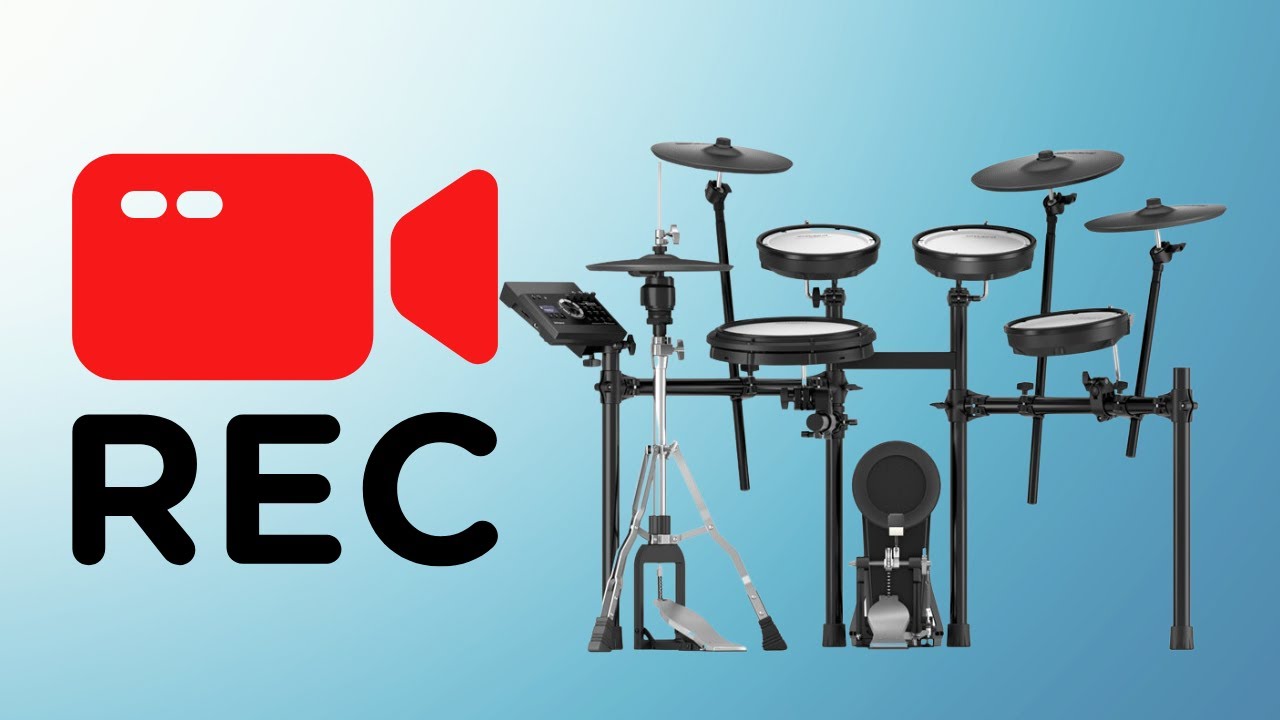 Como gravar sua bateria eletrônica com sua música favorita?