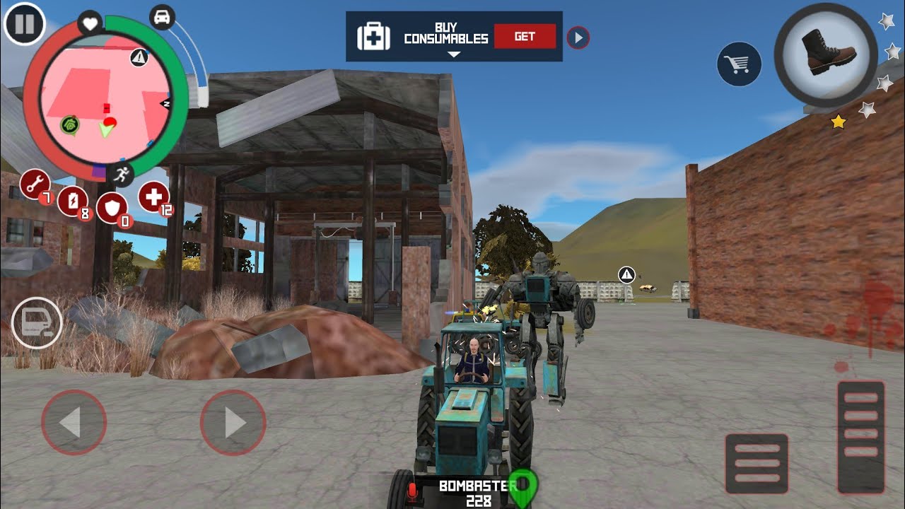 Slevic Gangster Style Killing Robot tractor