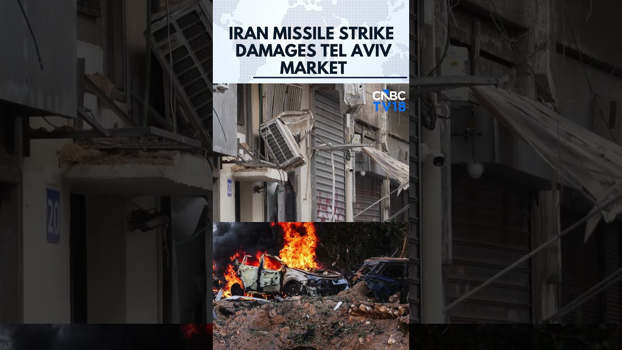Chaos in Tel Aviv: Missile Hits Market, Debris Scatters | Israel Vs Iran War | Iron Dome | N18G