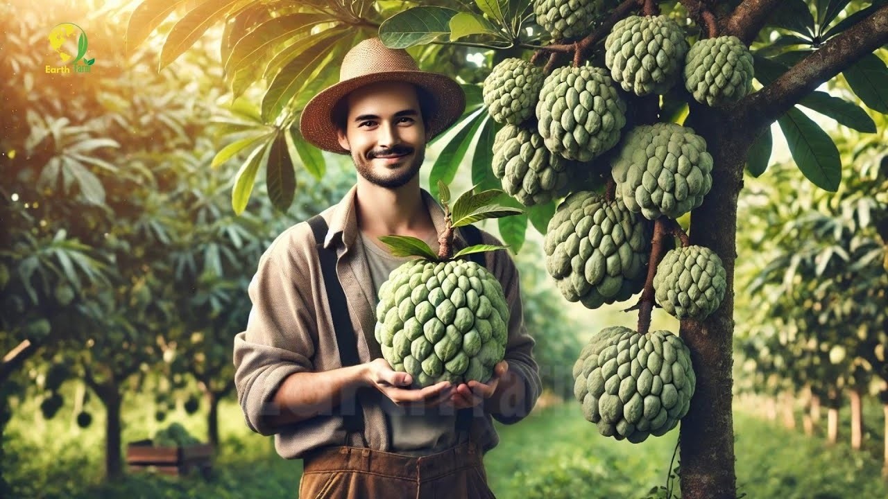 Giant Custard Apple (Cherimoya) Farming: From Planting to Harvest