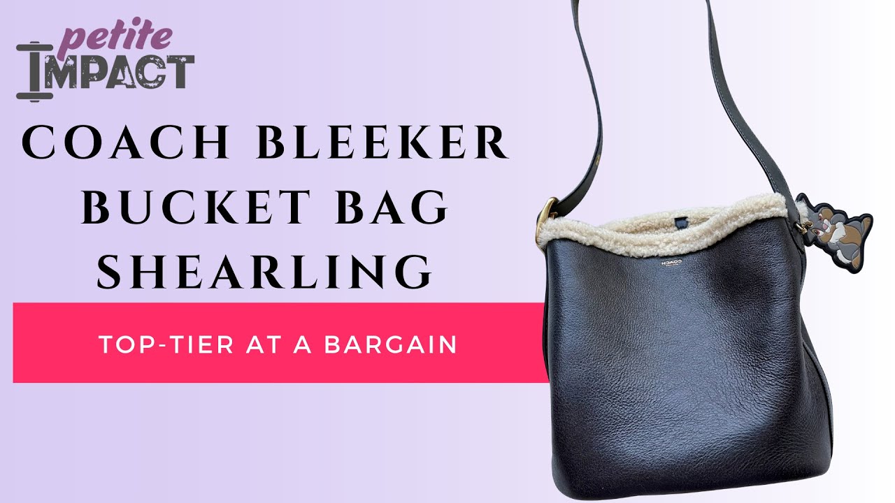 Сумка-ведро Coach Bleeker из овчины