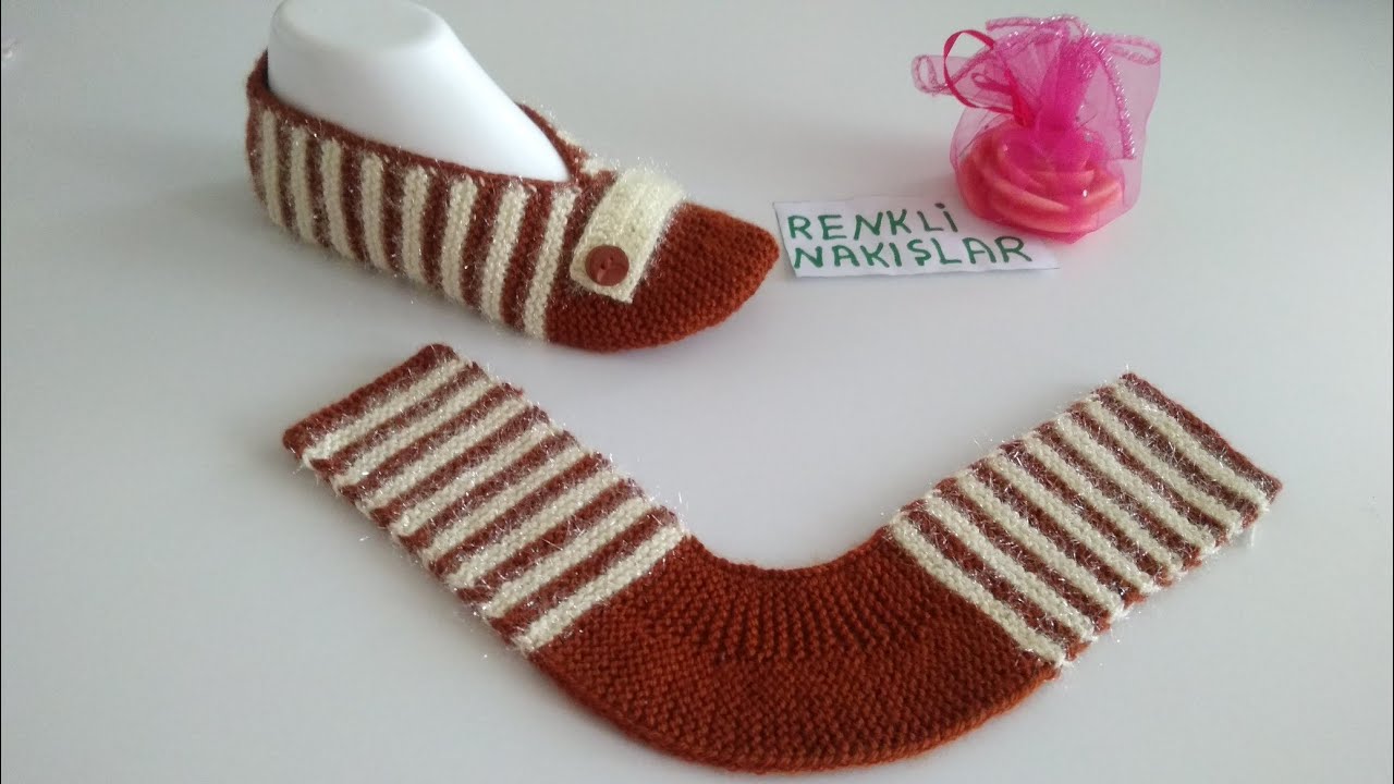 İki Şiş Dikişsiz Harika Babet Modeli ❤️/Çeyizlik Patik Modeli ❤️