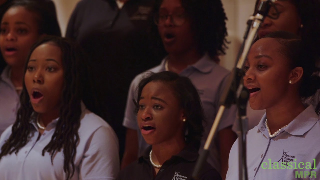The Spelman College Glee Club performs 'Lift Every Voice and Sing'