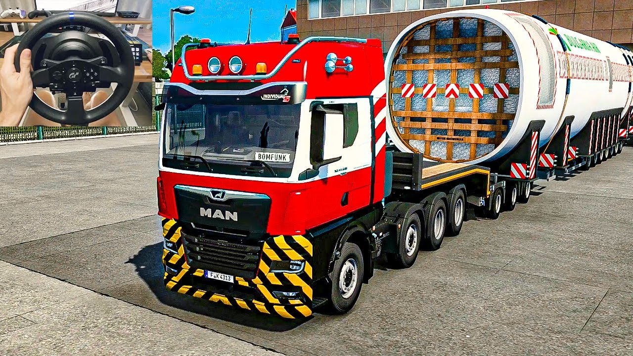 🚨CONVOI EXCEPTIONNEL - Fuselage d'AIRBUS A319 - Volvo FH16 (Euro Truck Simulator 2)