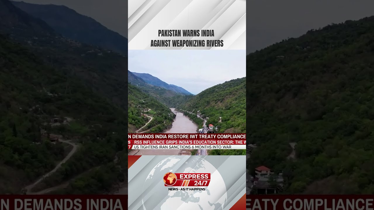 Pakistan Warns India Against Weaponizing Rivers #pakistan #india #shorts #reels