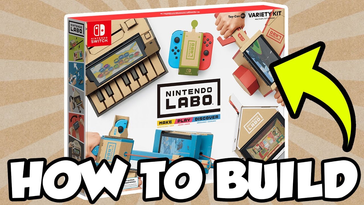 How To Build Nintendo Labo: Toy-Con 01 Variety Kit! [🔴LIVE]