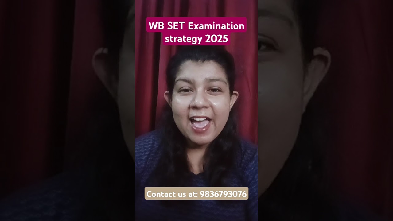 WB SET 2025 Strategy | Crack in First Attempt with Top Tips #WBSET2025 #SETExam #UGCNET