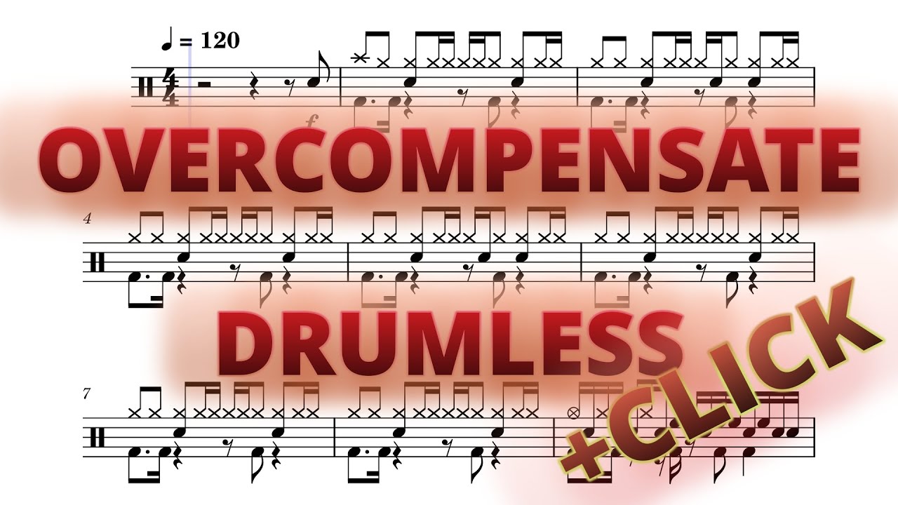 Overcompensate - Twenty One Pilots - Drums Sheet Music [DRUMLESS +CLICK]