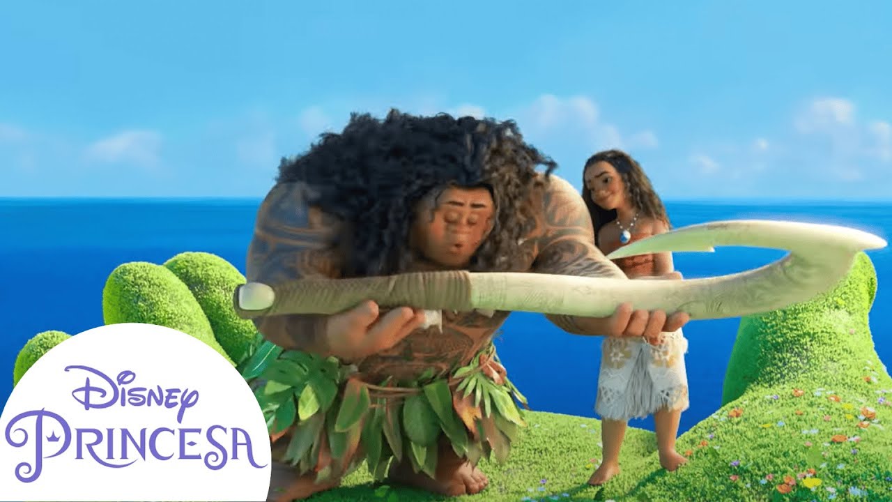 Te Fiti Devuelve el Anzuelo Mágico de Maui | Disney Princesa
