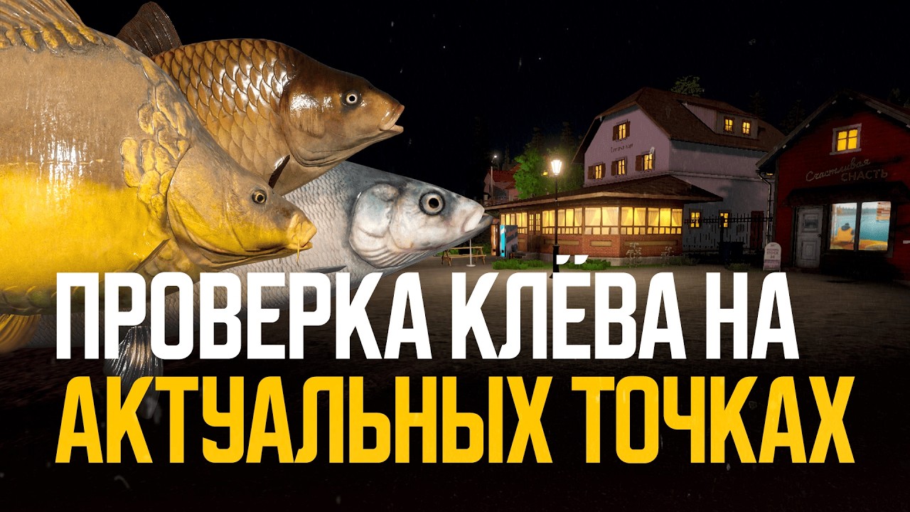 Проверка клёва на актуальных точках ● Русская рыбалка 4 ● Перчик РР4