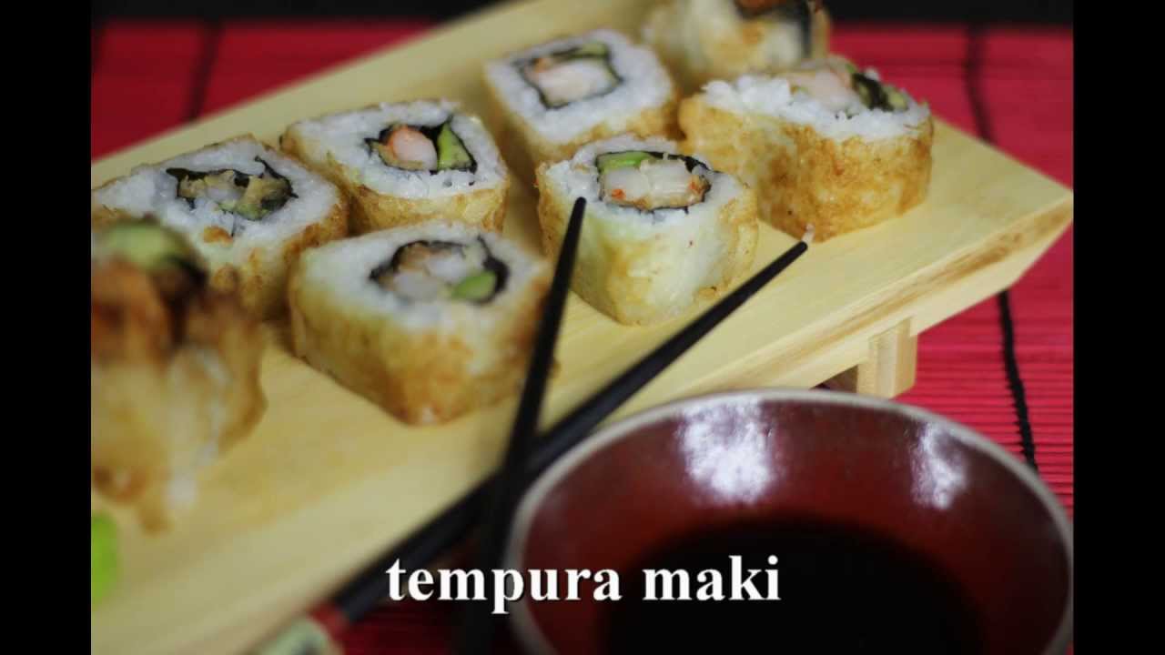 sushi tempura maki z krewetką (smażone)