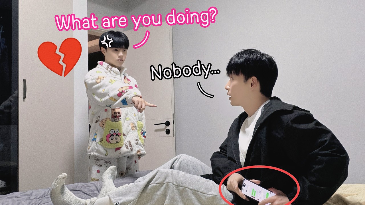 I Pretended To Be Extremely Impatient With Boyfriend and Secretly Chatted With Others💔Gay Couple BL