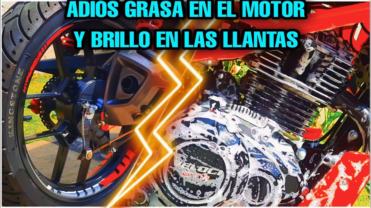 COMO LAVAR TU MOTO | QUITA GRASA DEL MOTOR Y LLANTAS BRILLANTES | VELOCI GTR 200 🤯😱