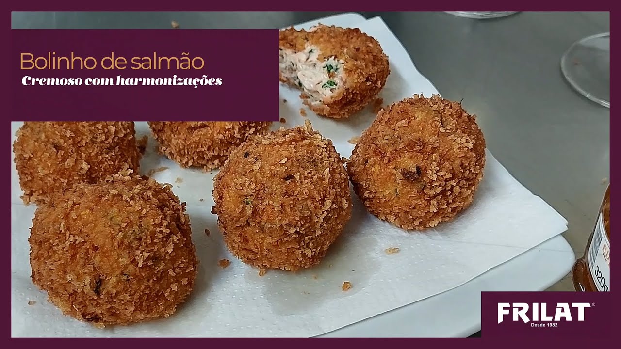 RECEITA DE BOLINHO DE SALMÃO CREMOSO COM HARMONIZAÇÕES