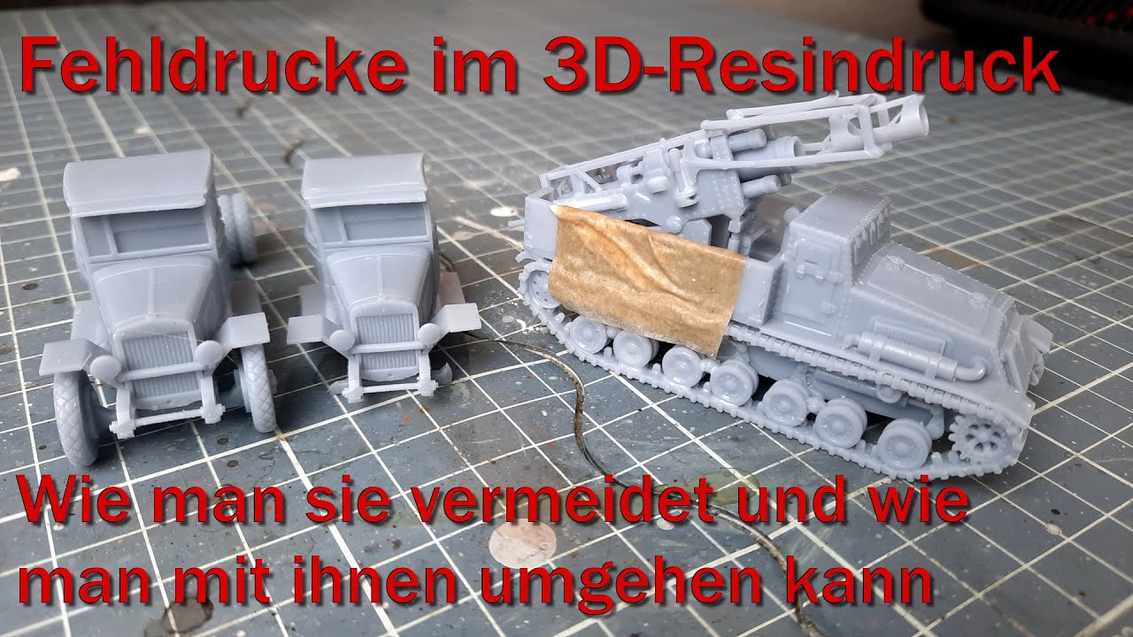 Resin-Fehldrucke - Umgang und Vermeidung