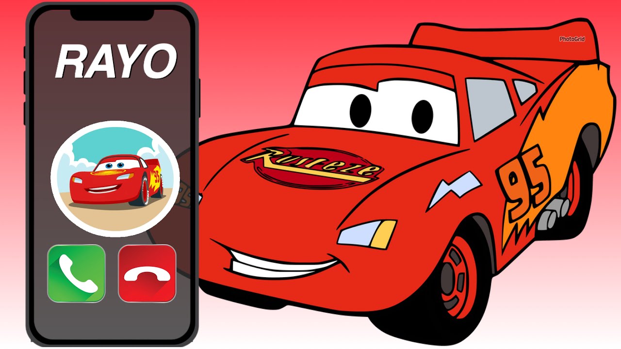 El Rayo McQueen Llamando al Teléfono (Aprendiendo Los Medios de Transporte)