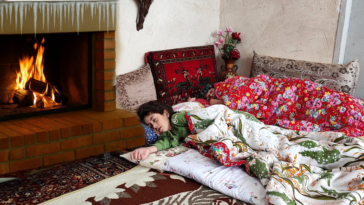 Snowy Day in Azarbaijan Iran | A Warm Village Breakfast Inspired by Grandma’s Hidden Recipe