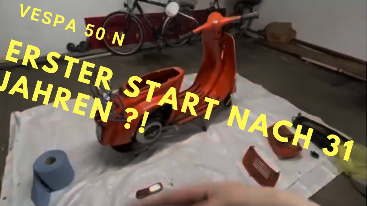 Vespa 50 N | Erster Startversuch nach 31 Jahren
